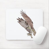 Osprey mit Fisch Mousepad (Mit Mouse)