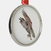Osprey mit Fisch Ornament Aus Metall (Rechts)