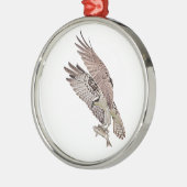 Osprey mit Fisch Ornament Aus Metall (Links)