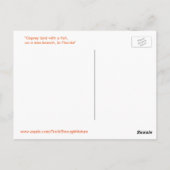 Osprey mit Fisch Postcard Postkarte (Rückseite)