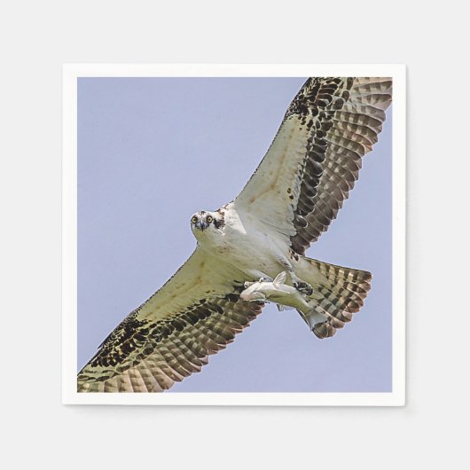 Osprey mit Fisch Serviette (Vorderseite)