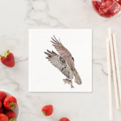 Osprey mit Fisch Serviette (Beispiel)