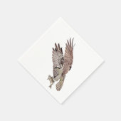 Osprey mit Fisch Serviette (Ecke)