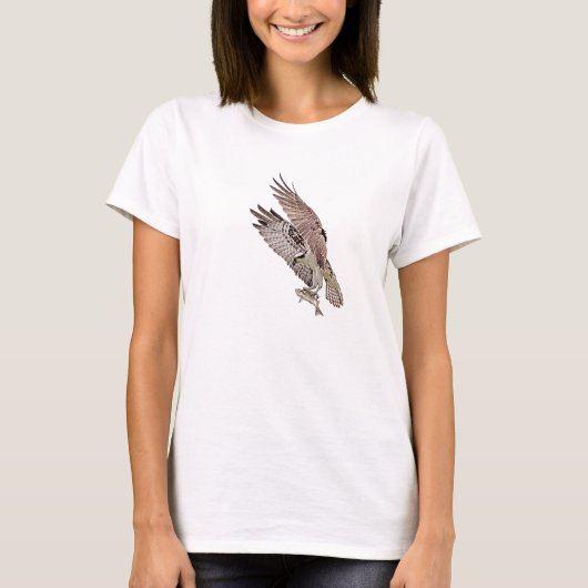 Osprey mit Fisch T-Shirt (Vorderseite)