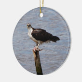 Osprey mit Fischverzierung Keramikornament (Links)