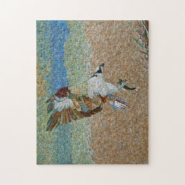 Osprey mit Mosaikmustern aus Fisch Puzzle