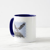 Osprey-Nest-Kaffee-Tasse Tasse (Vorderseite Links)