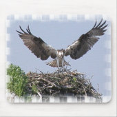 Osprey-Nest-Mausunterlage Mousepad (Vorne)