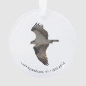 Osprey Ornament with Any Names Place Year (Rückseite)