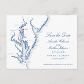Osprey Point Inn Rock Hall MD Save the Date Ankündigungspostkarte (Vorderseite)
