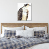 Osprey Profile Wrapped Canvas Leinwanddruck (Insitu (Schlafzimmer))