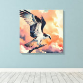 Osprey Stretches Leinwanddruck (Insitu (Holzboden))