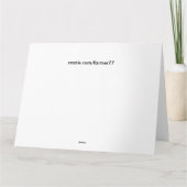 Osprey-Vogel-u. Fisch-Geburtstags-Gruß-Karte Karte (Rückseite)