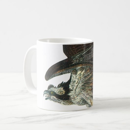 Osprey von Audubon Kaffeetasse (Vorderseite Links)