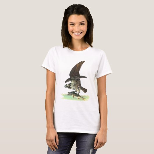 Osprey von John James Audubon T-Shirt (Vorne ganz)