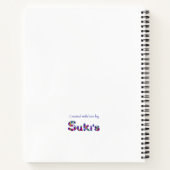 Osprey Zeichnend Schwarz-weiß mit Piercing Eyes Notizblock (Rückseite)