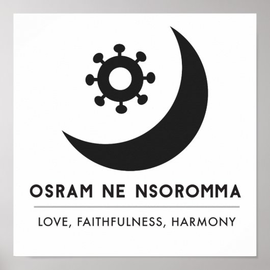 Osram ne nsoromma | Liebe, Treue, Harmonie Poster (Vorne)