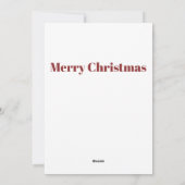 Osric the Owl | Woodland Whimsy Feiertagskarte (Rückseite)