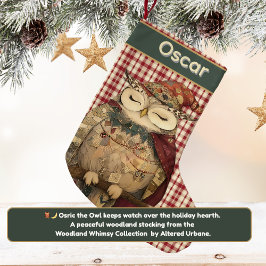 Osric the Owl | Woodland Whimsy  Kleiner Weihnachtsstrumpf