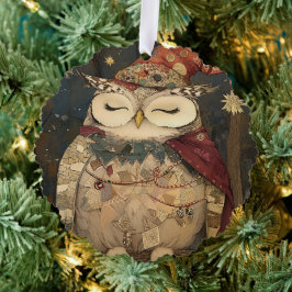 Osric the Owl | Woodland Whimsy  Ornament Karte