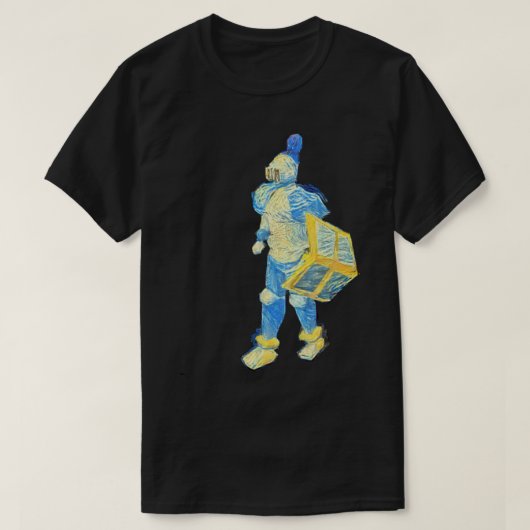 OSRS Rune Armor Ritter Sternennachts Illustration T-Shirt (Design vorne)