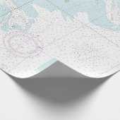 Ossabaw und St. Catherines klingt aukal Geschenkpapier (Ecke)