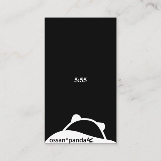 Ossan*Panda Bear Visitenkarte (Rückseite)