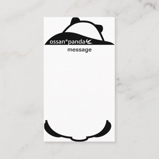 Ossan*Panda Bear  Visitenkarte (Vorderseite)