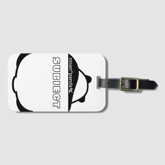 Ossan*Panda Gepäckanhänger (Vorderseite (Horizontal))