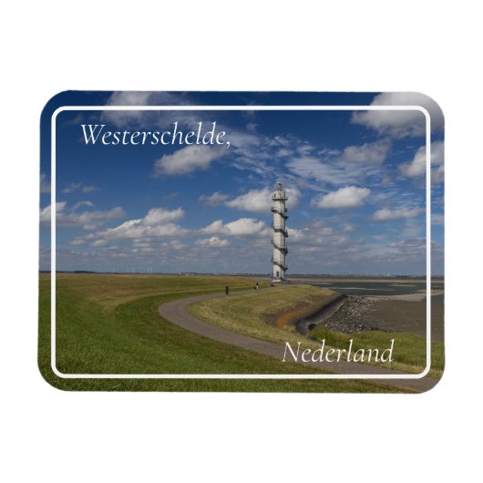 Ossenisse Radar Tower, Zeeland, Niederlande Magnet (Horizontal)