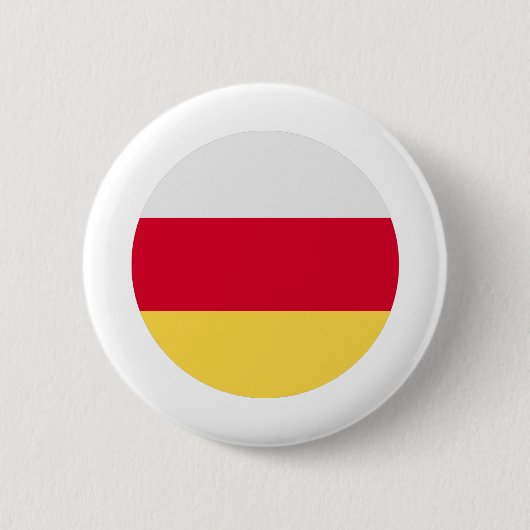 Ossetienflagge Button (Vorderseite)