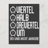 Ossi Ostdeutsche Übersetzung Ossi Viertel Postkarte (Vorderseite)