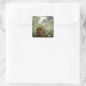 Ossian beschwört die Geister Quadratischer Aufkleber (Tasche)