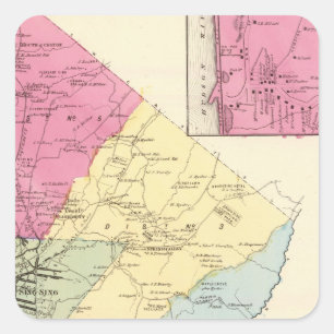 Ossining, Sparta Quadratischer Aufkleber