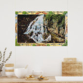 Ossipee Bergpark Aussicht auf Bridal Veil Poster (Küche)