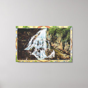 Ossipee Gebirgspark-Ansicht des Brautschleiers Leinwanddruck