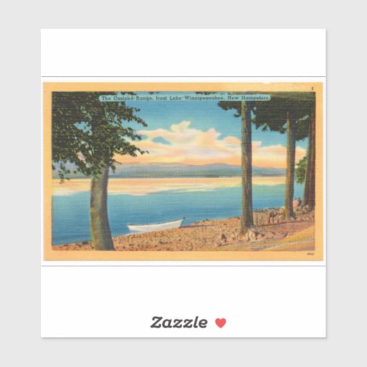 Ossipee Range vom Lake Winnipesaukee Sticker (Blatt)