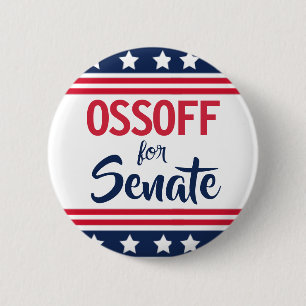 Ossoff für den Senatswahlkampf Button