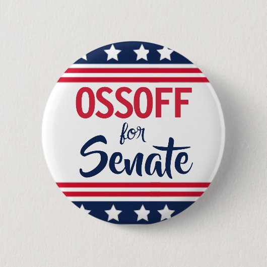 Ossoff für den Senatswahlkampf Button (Vorderseite)