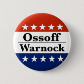 Ossoff Warnock Georgia Runoffs Button (Vorderseite)