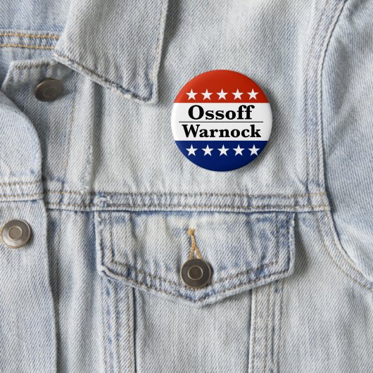 Ossoff Warnock Georgia Runoffs Button (Beispiel)