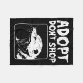 Ossum Adopt Dont Shop Ssum Street Cat Pet Women Me Fleecedecke (Vorderseite (Horizontal))