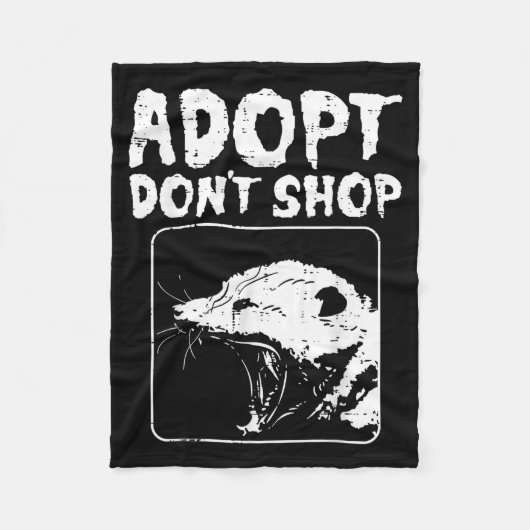 Ossum Adopt Dont Shop Ssum Street Cat Pet Women Me Fleecedecke (Vorderseite)