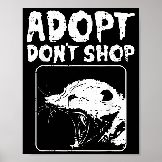 Ossum Adopt Dont Shop Ssum Street Cat Pet Women Me Poster (Vorne)