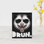 Ossum Face Bruh Funny Ssum Meme Humor Men Women Ki Karte (Gelbe Blume)