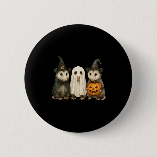 Ossum Halloween Ssum Witch Ghost Pumpkin  Button (Vorderseite)