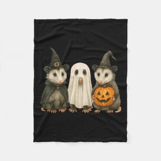 Ossum Halloween Ssum Witch Ghost Pumpkin Fleecedecke (Vorderseite)