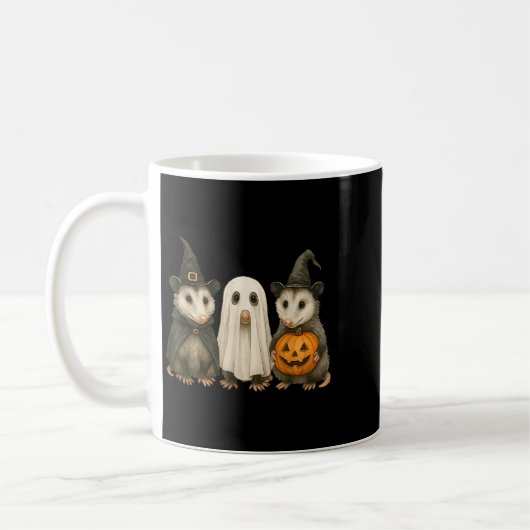 Ossum Halloween Ssum Witch Ghost Pumpkin  Kaffeetasse (Links)