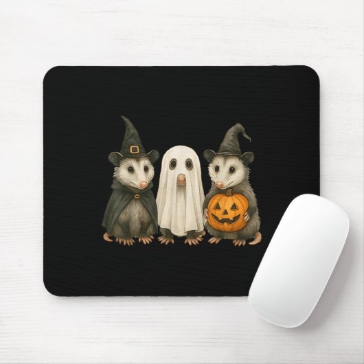 Ossum Halloween Ssum Witch Ghost Pumpkin Mousepad (Mit Mouse)