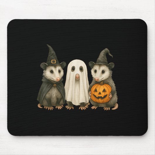 Ossum Halloween Ssum Witch Ghost Pumpkin Mousepad (Vorne)